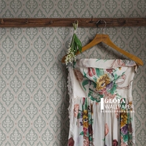 Lillie Swedish original imported wallpaper retro Nordic geometric pattern simple and beautiful living room bedroom environmentally friendly wallpaper