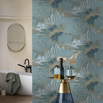 Colonia wallpaper JASMIN French original imported wallpaper plant pattern simple method light luxury background wall wallpaper