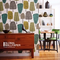 Scion UK original imported wallpaper Cedar modern minimalist Nordic style Guest restaurant bedroom background wallpaper