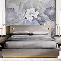 Columbine wallpaper Xiangyuan Yiqing new Chinese TV background wall bedroom living room large custom wall painting