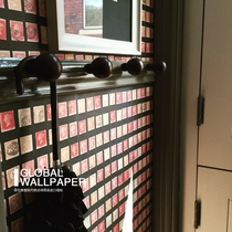 UK original imported wallpaper ANDREW MARTIN WALLPAPER PENNY POST FOR old STAMPS