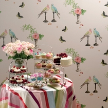 UK imported Nina Campbell wallpaper Perroquet wallpaper NCW3830-01-02-03-04