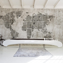 Italy Wall DecoLosting map for old map background wall paper