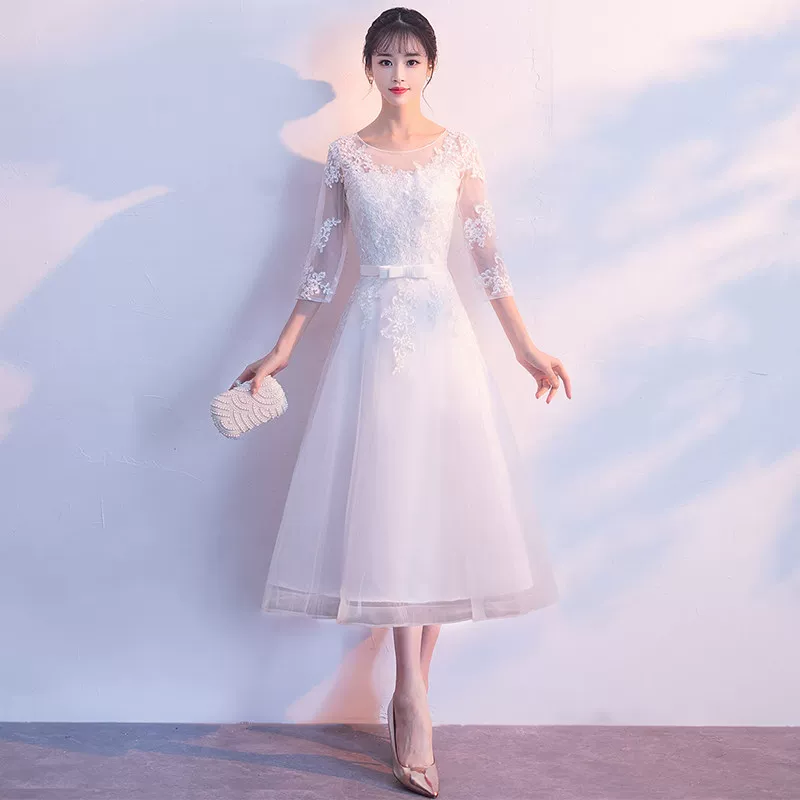 Вечернее платье, короткое платье на подружку невесты, для девушек-подростков