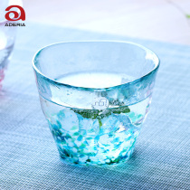 Glass glass imported from Japan Ishizuka sodium creative handmade water Cup Japanese high-value fresh couple water Cup