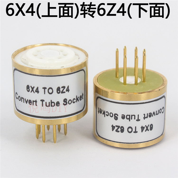6X4 to 6Z4 vacuum tube adapter 6 X4 6063 6202 EZ90 CV493 vacuum tube socket adapter