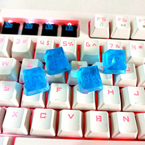 Handmade resin translucent keycaps Mechanical keyboard keycaps Personality translucent gemstone keycaps R4