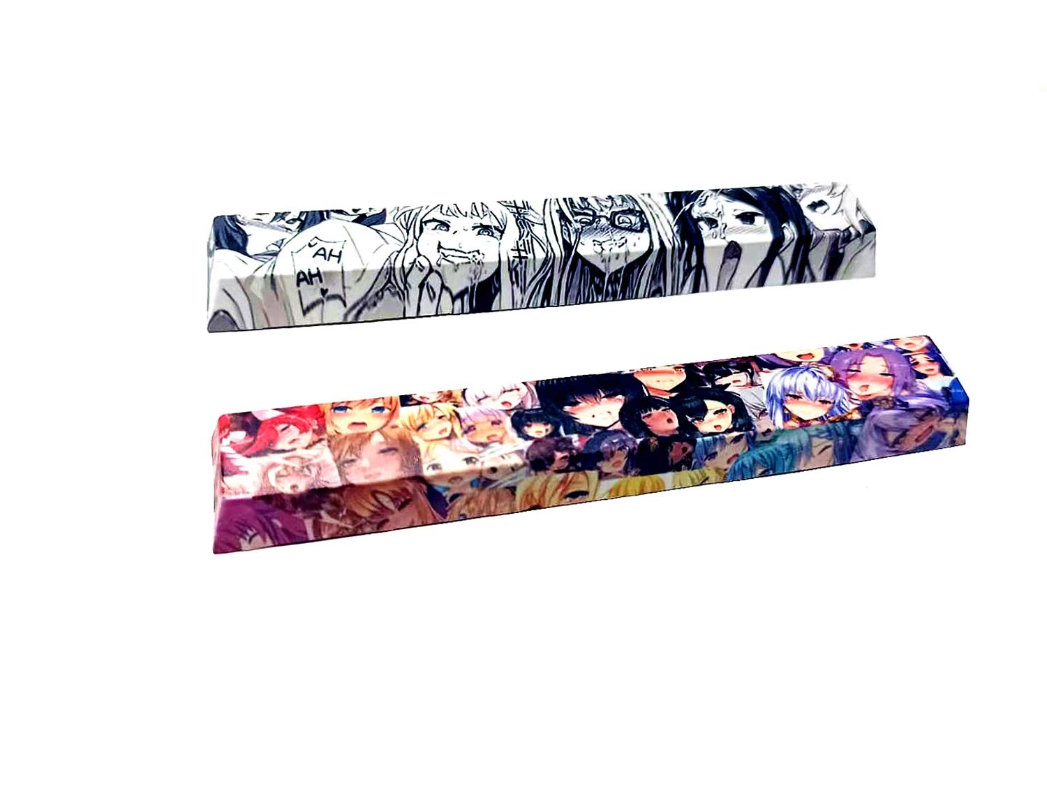Five-sided sublimation mechanical keyboard space PBT material original height 6 25U cherry blossom space key cap