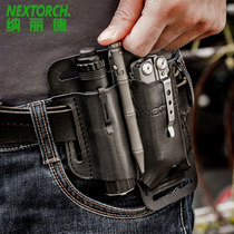 Nalid V40 multifunctional hanging waist cowcase flashlight kit belt set EDC equipment portable storage set