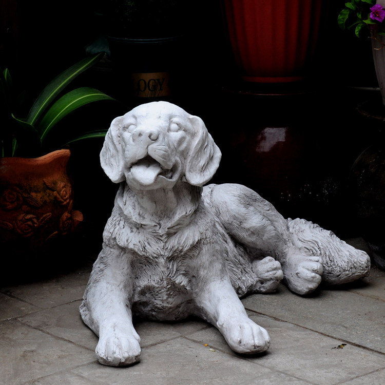 Gardening Dog Ornaments Garden Home Furnishing Lucky Watchdog Feng Shui Wangcai Garden Courtyard Villa Feng Shui Pavilion