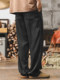 Jay Leno Lyocell Tencel Jeans Men's Autumn Thin Loose Straight Drape Trendy Men's Casual Pants