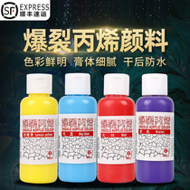 100ml burst acrylic white golden watercolor gouache oil painting pigment childrens painting beginner oil picture frame plate 12 color 24 color waterproof non-toxic hand painted wall painting DIY creative set