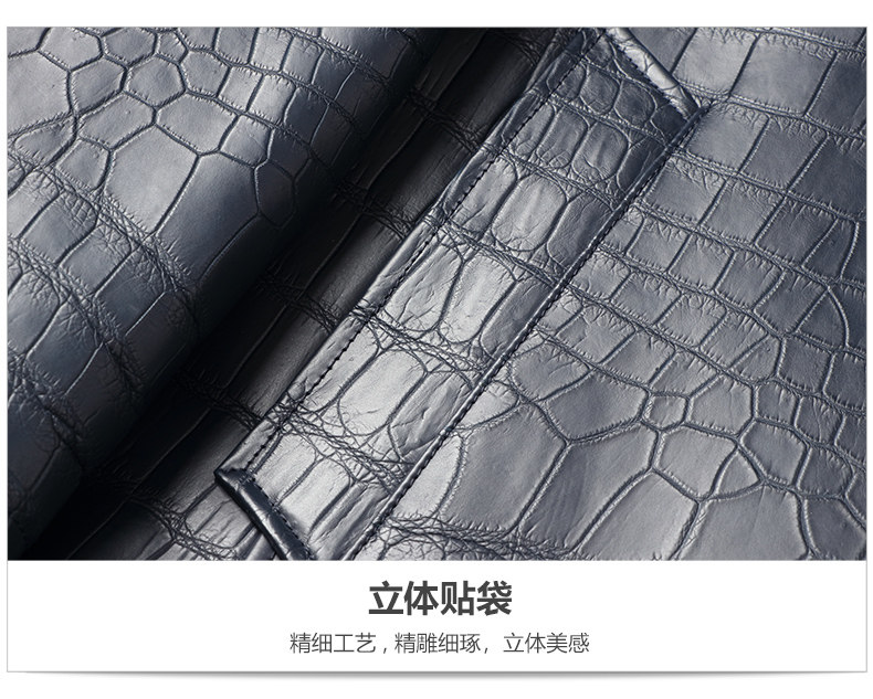 Муни/Муйя Роскош-Крокодил импорт крокодила дерма мужской одежды Shiguli Luxury пальто пальто 