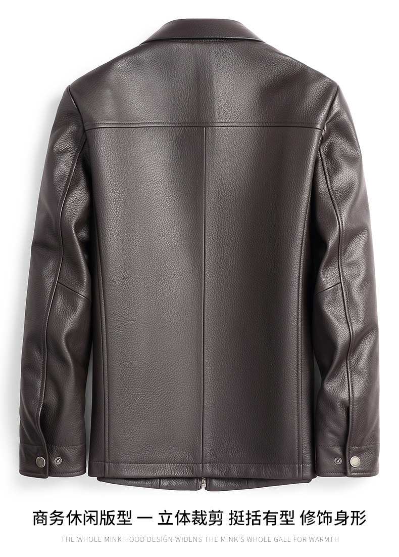 Муни/Муйи новая зеландия импорт оленья кожа кожаная одежда мужской натуральная кожа отворот куртка кашемир Легкая роскошь мужской пальто 