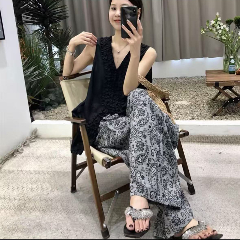2026 Wide-Leg Pants Cotton Silk Pants Women's Thin Cotton Popular Style Home Wear Can Be Worn Outside Long Pants Plus Size Women 2026 Wide-Leg Pants Cotton Silk Pants Women's Thin Cotton Popular Style Home Wear Can Be Worn Outside Long Pants Plus Size Women