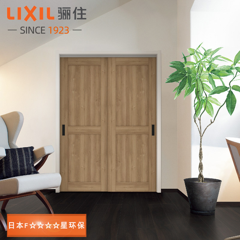 Living in Japan quality shifting door tatami sliding door environmentally friendly custom wooden door hanging wheel bedroom Ramen PL-LAH