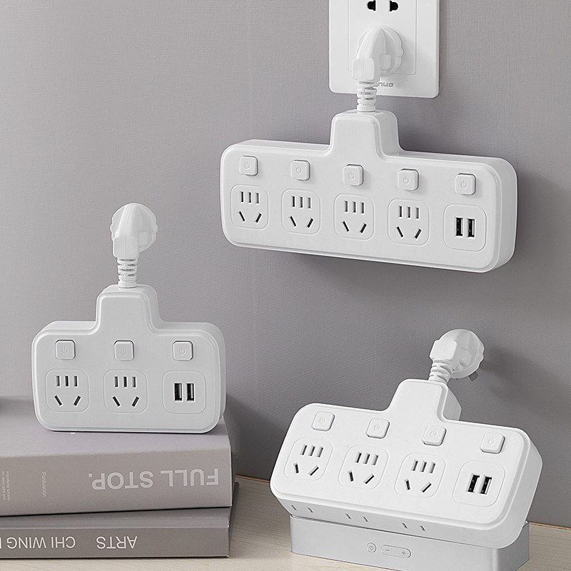 Creative multi-function plug panel porous household wireless wireless with USB plug converter