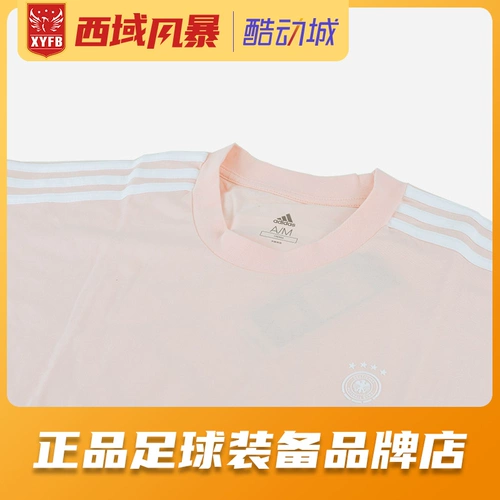 Adidas, футбольная спортивная комфортная дышащая футболка для отдыха, Германия, короткий рукав