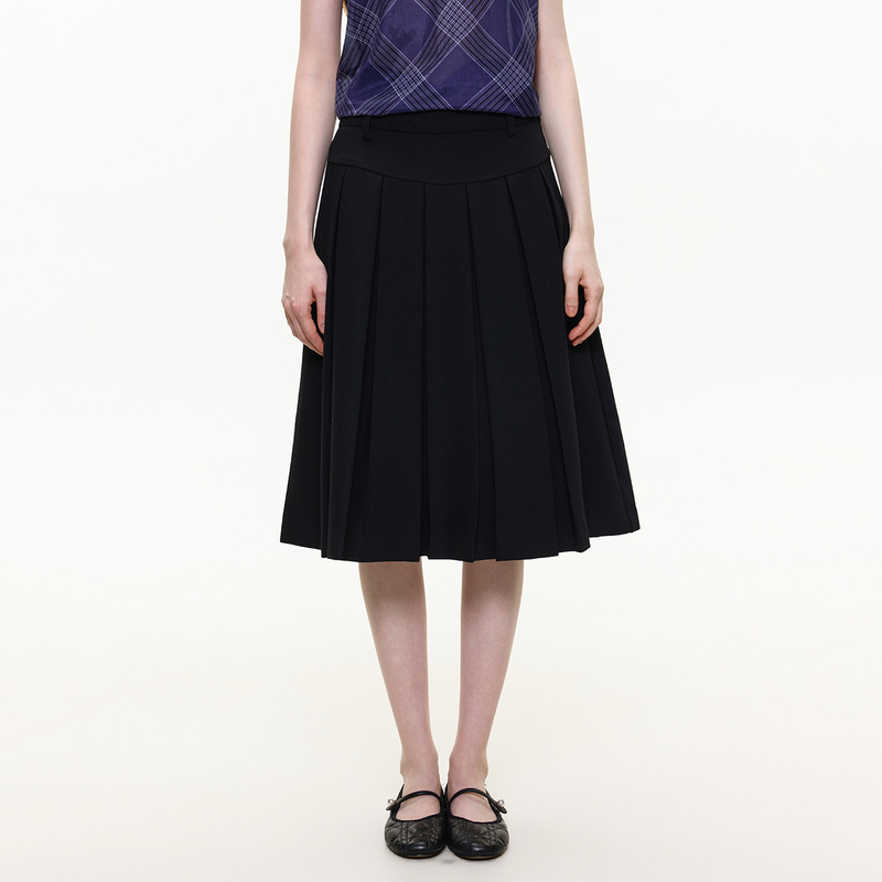Hoa Design Sense Niche High-End Skirt for Women Summer New Loose Slimming Versatile Elegant A-Line Pleated Skirt Hoa Design Sense Niche High-End Skirt for Women Summer New Loose Slimming Versatile Elegant A-Line Pleated Skirt