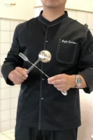 Черные длинные рукава (верхняя цена, фартук не включен)