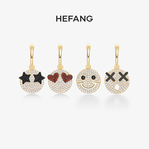 HEFANG jewelry expression bag earrings 925 sterling silver womens creative design sense long drop earrings stud earrings jewelry