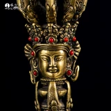 Целинг -вековое наследство Цингхай Тала сцена на родан бингзер тантра чистого медного магии девять фунтов колокольчиков