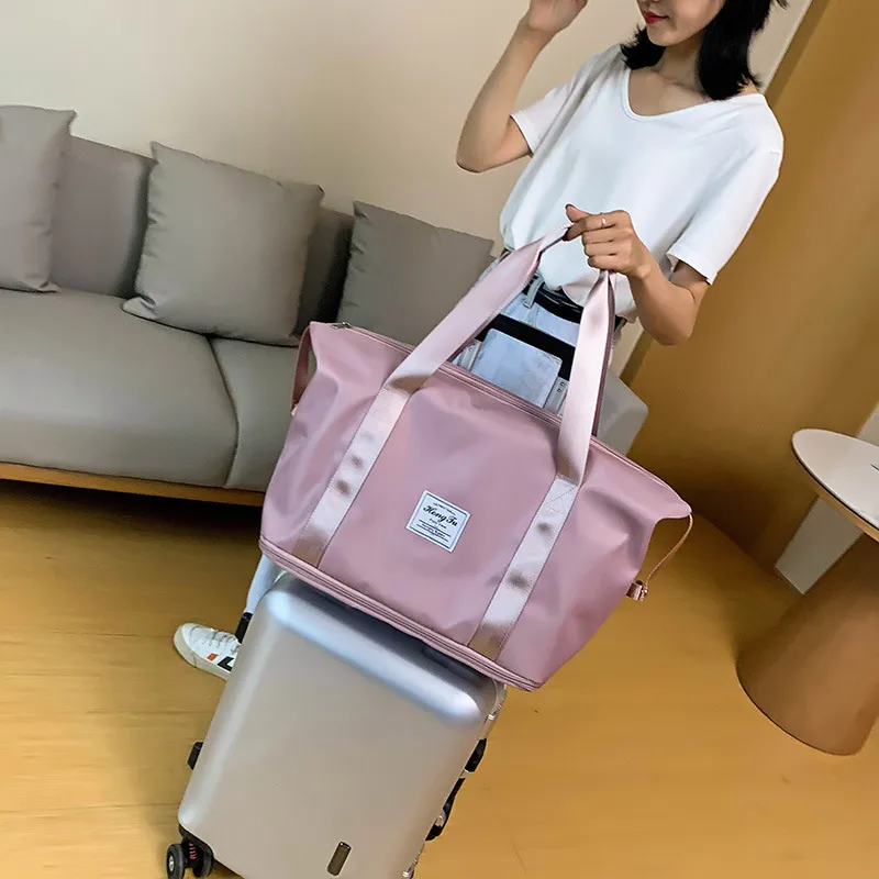 Стильная дорожная сумка, ручная вместительная organiser bag, сумка через плечо, одежда для йоги, спортивная сумка