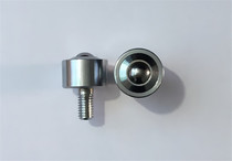 Cylindrical heavy duty bullseye bearing kSM-12FL stainless steel wheel SP12-FL Universal ball M8 screw ball conveyor