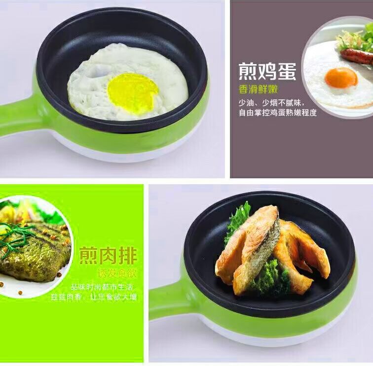 nồi lẩu điện mini bosco Đa chức năng trứng ốp la hấp trứng chiên điện rán mini chiên rán ăn sáng rán trứng rán máy ca nấu mì daewoo den-m550