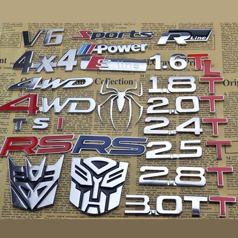 BYD Meta modification dedicated displacement car Label car sticker 1 6T2 0T1 8T3 4WD 4WD metal car sticker