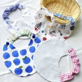 Детский брендовый летний тонкий слюнявчик, шарф, хлопковый марлевый нагрудник, хорошо впитывает воду