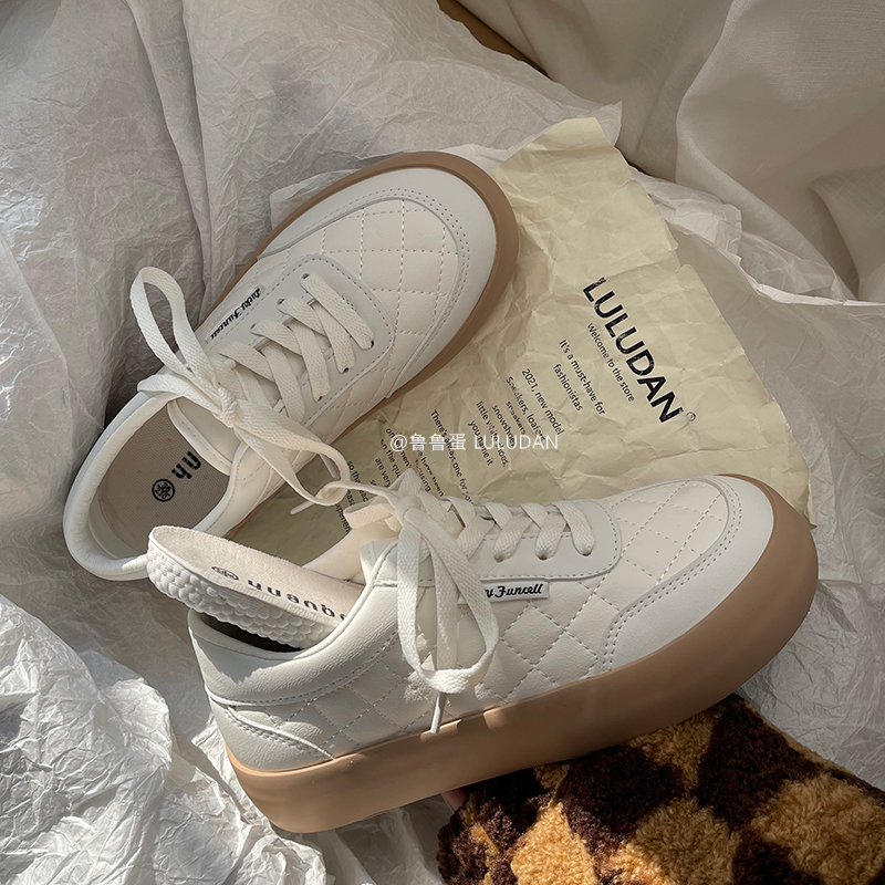 Ruoo Egg Spring 2022 New Ins Little White Shoes Women Ins Tide 100 Hitch 2021 Little Crowdsourced Original Student Board Shoes