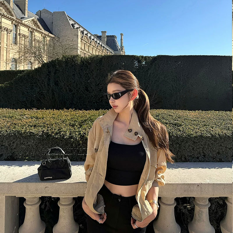 Sun Protection Clothing for Women 2026 Summer New Style Outdoor Wear Casual and Stylish American Style Lightweight Stand-Up Collar Jacket Sun Protection Clothing for Women 2026 Summer New Style Outdoor Wear Casual and Stylish American Style Lightweight Stand-Up Collar Jacket