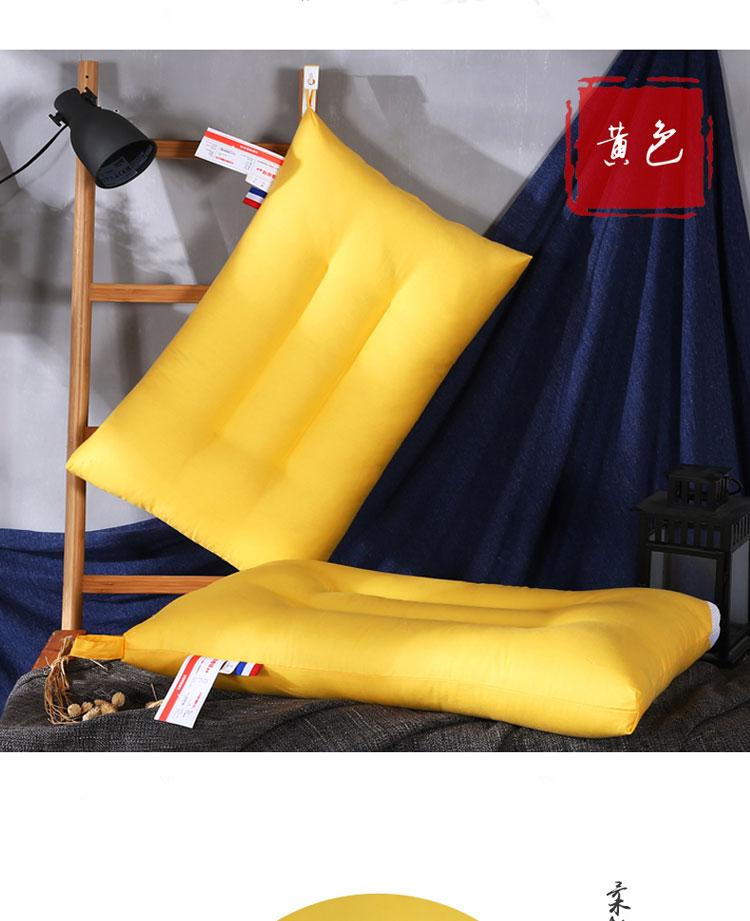 Gối in hình đơn giản kiểu Nhật Bản lưới nhỏ có thể giặt được bằng lông nhung nhung chăm sóc sức khỏe gối đơn 74 * 48cm gối ôm cho bé