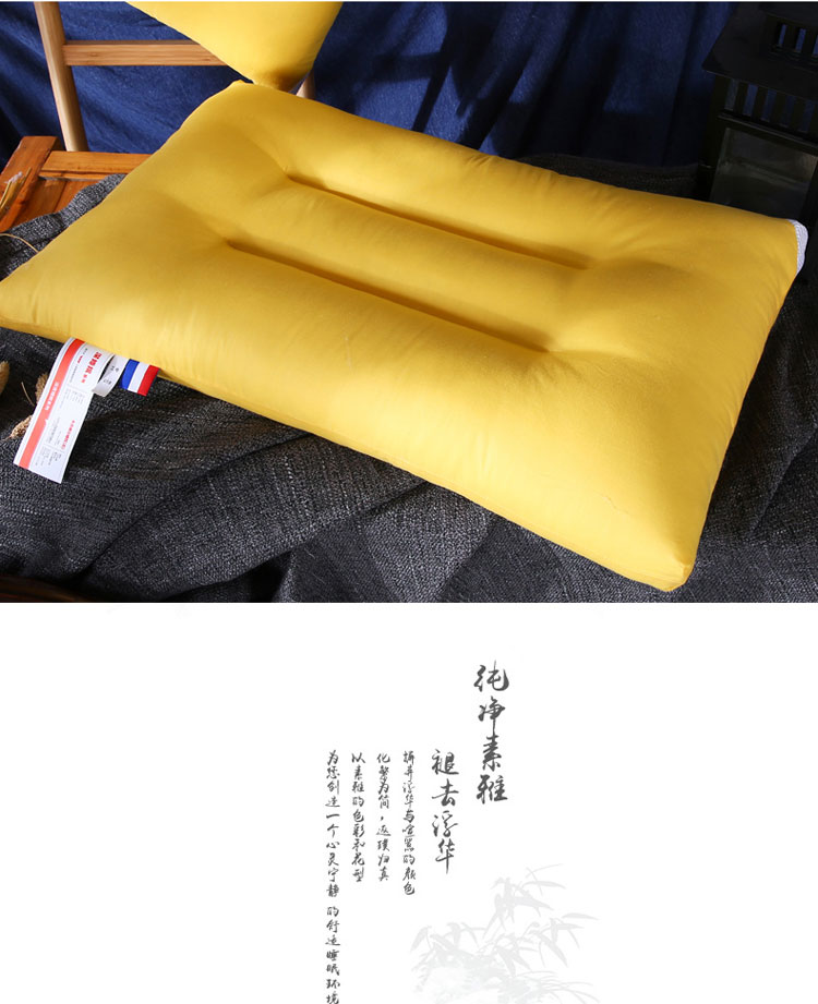 Gối in hình đơn giản kiểu Nhật Bản lưới nhỏ có thể giặt được bằng lông nhung nhung chăm sóc sức khỏe gối đơn 74 * 48cm gối ôm cho bé