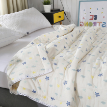 Baby-grade double-layer gauze cotton air conditioning quilt summer quilt cotton single double person washable summer quilt cotton thin quilt