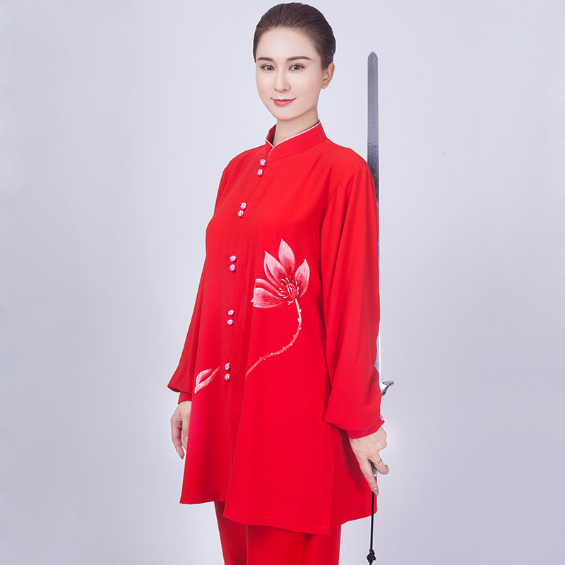 Small and Mountain Tai Chi clothes women's clothing 2021 new high-end floating comfort competition Performance Spring and autumn season Long version of the Qianqi Ship Shop