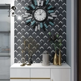 Белая самоклеющаяся металлическая мозаика на стену, французский стиль