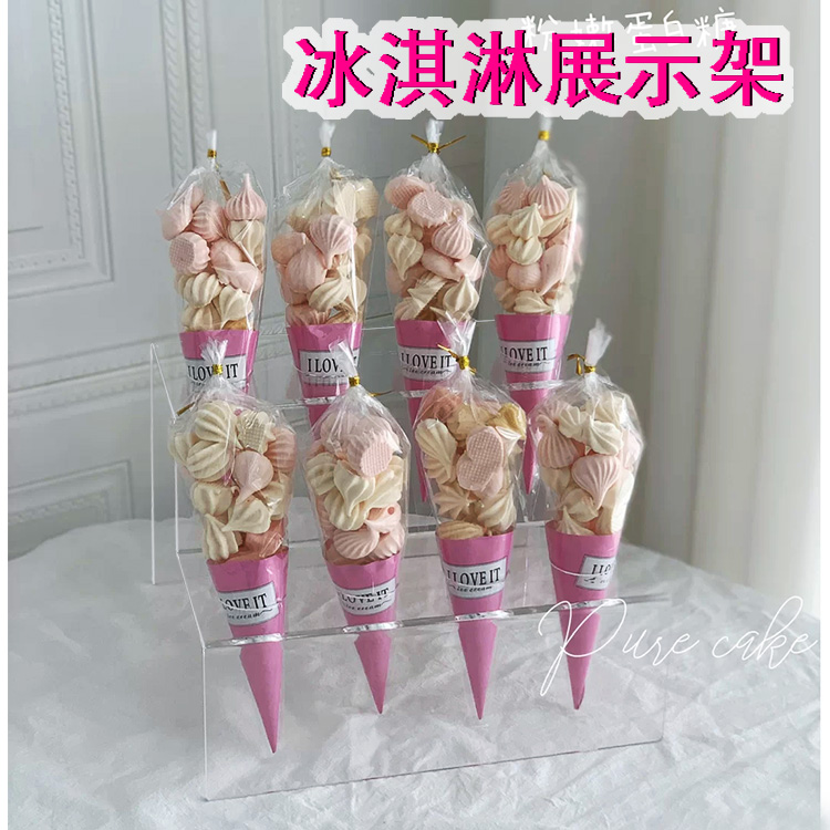 Ice Cream Rack Cone Rack Display Rack Ice Cream Display Rack Cone Stand Transparent Acrylic Ice Cream Rack Custom