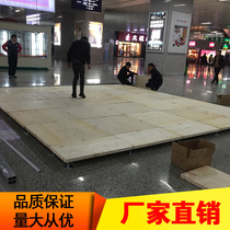 Car booth platform 4cm thick luminous wooden floor board Car 4s shop Crystal booth display stage