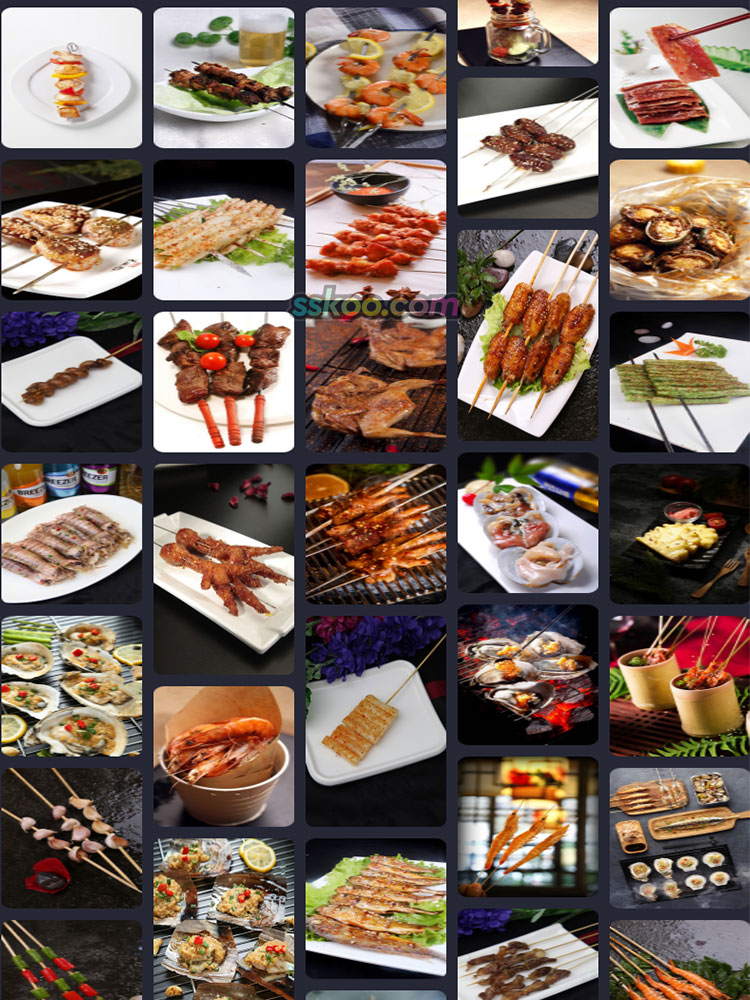 美味烧烤烤串食品高清JPG摄影照片4K壁纸背景图片插图设计素材插图10