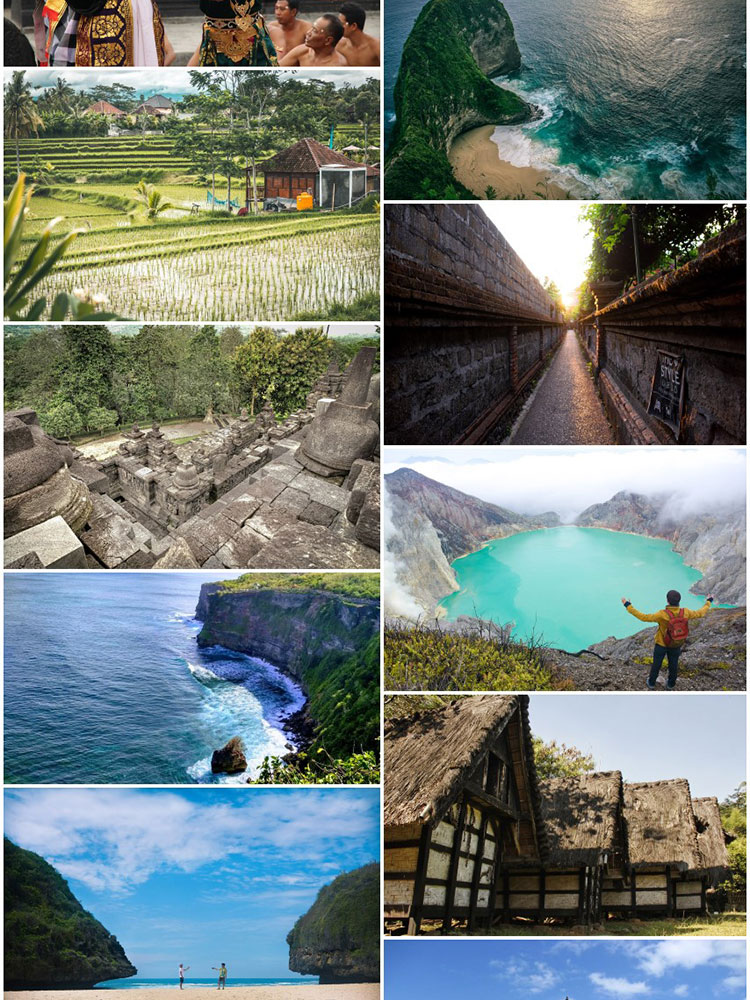 印尼旅游景点风光巴厘爪哇岛布罗莫火山雅加达浮屠JPG图片素材插图3