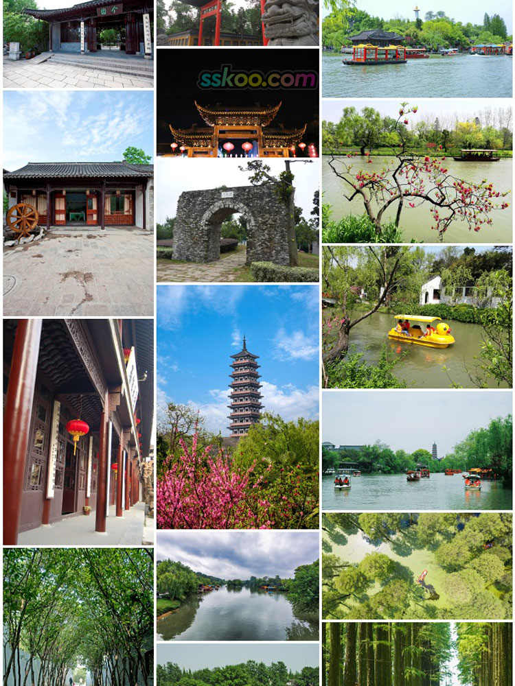 高清JPG素材江苏扬州风景图片瘦西湖何个园林文昌阁五亭桥摄影照插图6