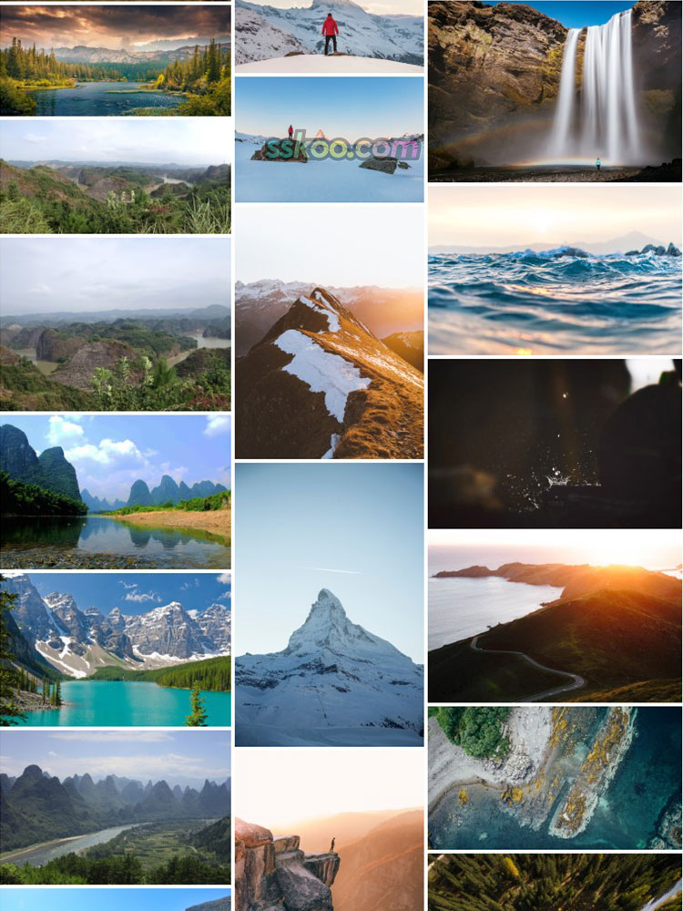 高山湖泊山水风景高清JPG摄影照片4K壁纸背景图片插图设计素材插图7