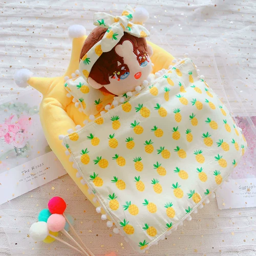 Хлопковая кукла, комплект, одеяло, матрас, подушка, 20см, постельные принадлежности, 20см, 3 предмета