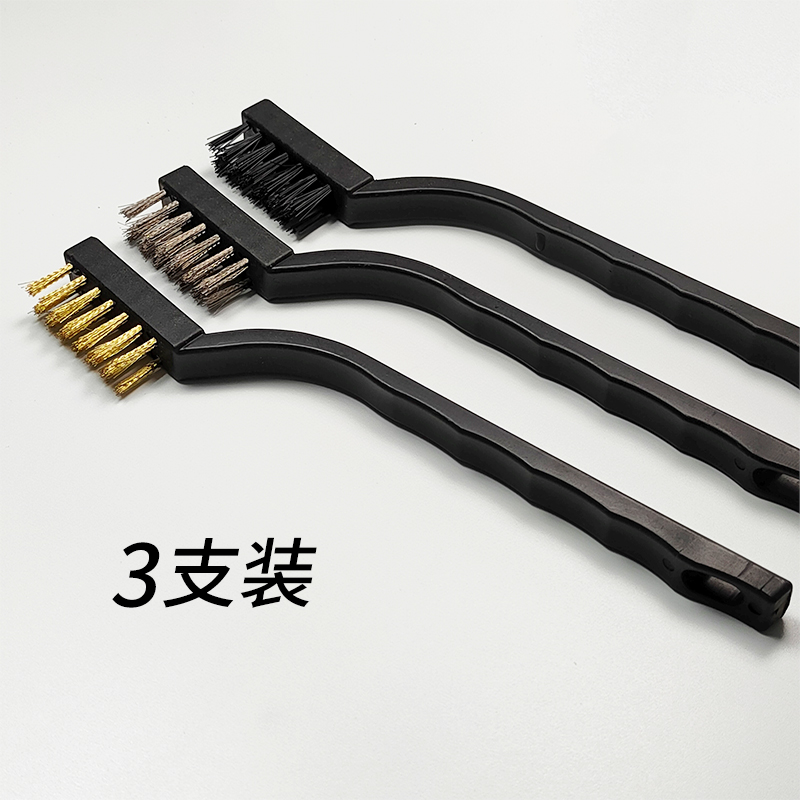 Gas cooker cleaning brush sub stainless steel wire nylon brushed gas stove range hood rust metal polished wire brush