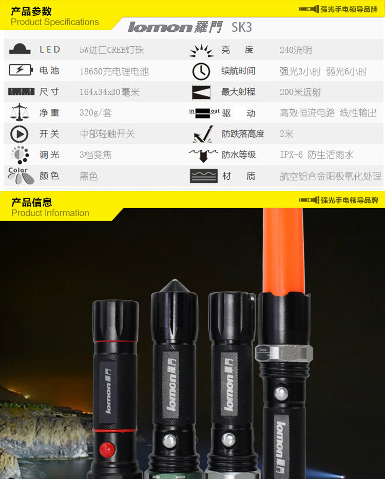 Eclairage pour vélo LOMON - phare - Ref 2397887 Image 6