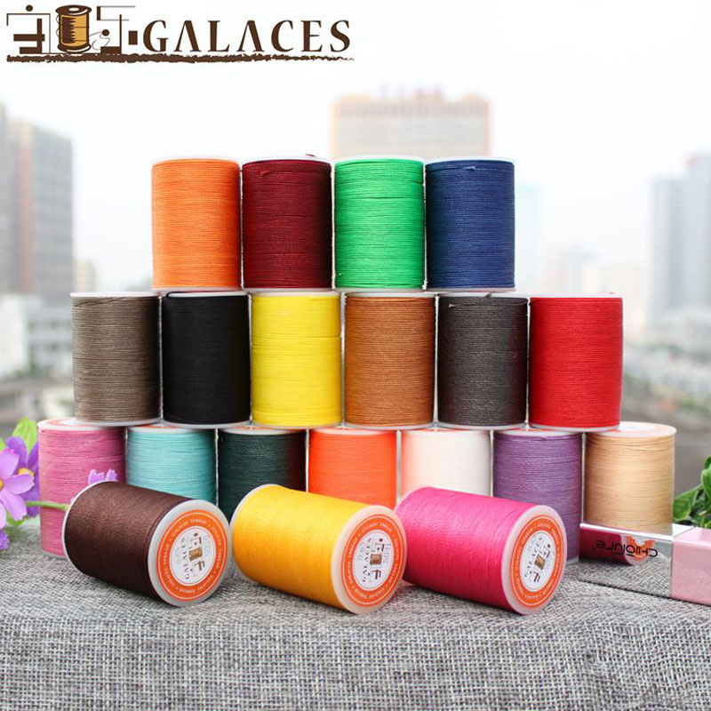 diy handmade leather with wax thread bracelet 0 45mm leather line 3 strands polyester fiber round waxed luggage sewing thread