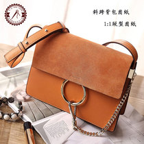 Single shoulder shoulder bag drawing layout ring chain bag making sample leather hand drawing