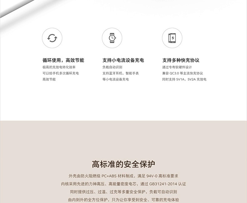 Búa nut sạc hai chiều sạc pin di động nhanh loại pin sạc 10000 mAh gốc 3350mAh sạc dự phòng xiaomi 20000mah